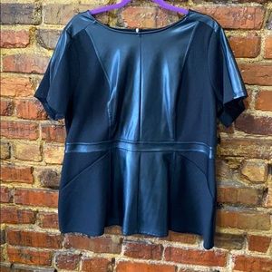 PVC peplum Top